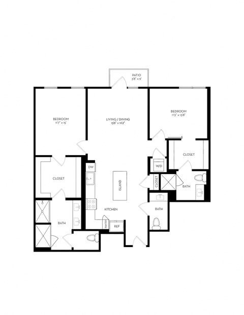the floor plan of this home is very open and has a lot of